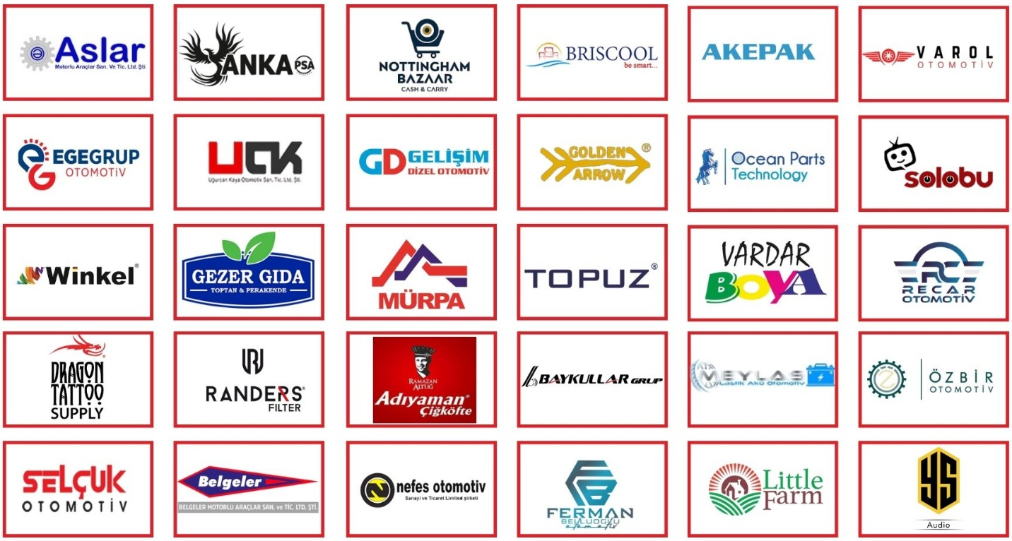 Uludem B2B Referanslar - Aslar, Anka, Nottingham Bazaar, Briscool, Akepak, Varol, Egegrup, Gelişim, Golden Arrow, Ocean Parts, Solobu, Winkel, Gezer Gıda, Mürpa, Topuz, Vardar Boya, Recar, Dragon Tattoo, Randers, Adıyaman Çiğköfte, Baykullar, Meylas, Özbir, Selçuk Otomotiv, Belgeler, Nefes Otomotiv, Ferman, Little Farm, YS Audio